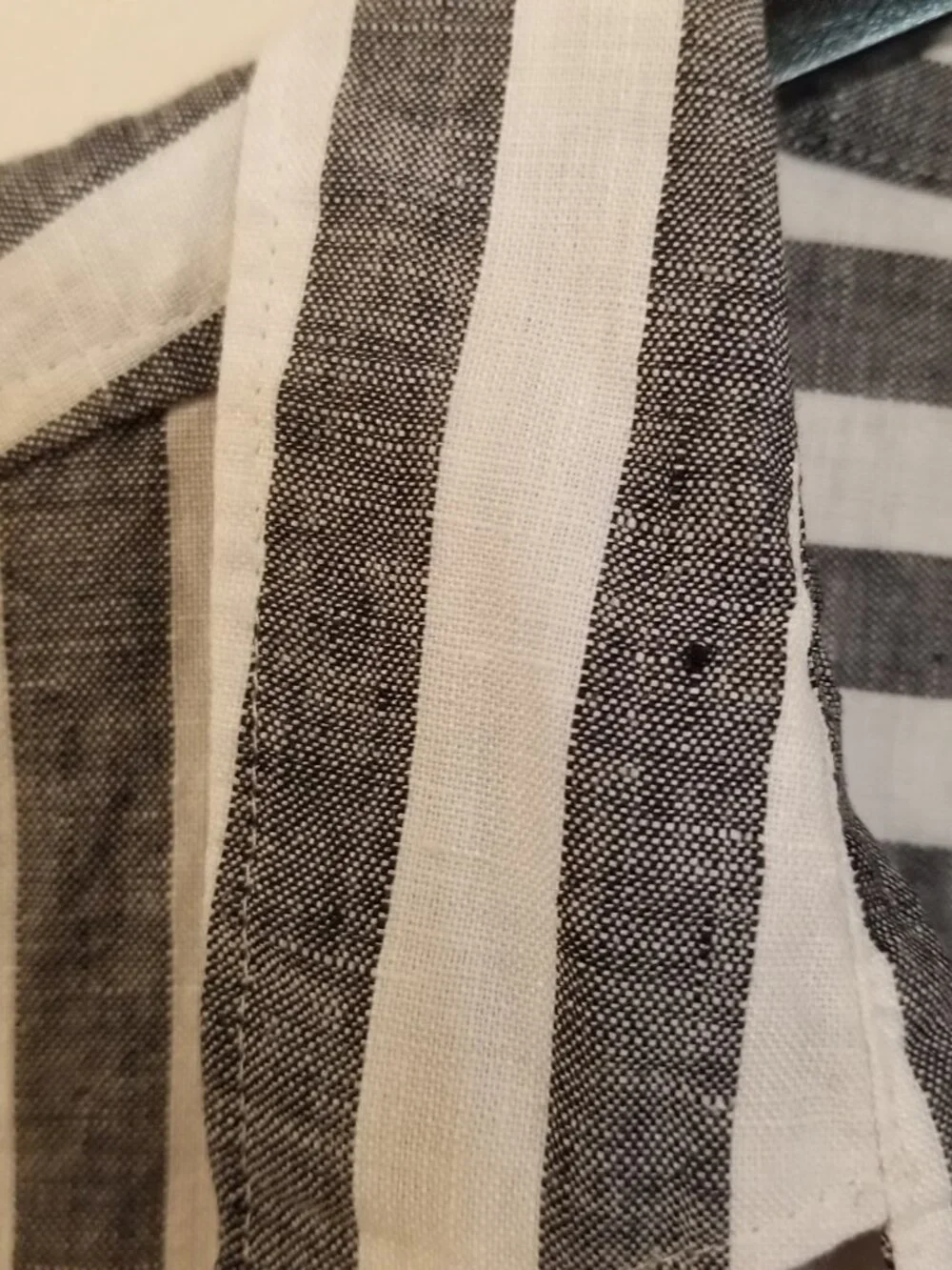 J. Crew Women’s Striped 100% Linen Button Down Shirt – Sz 6
